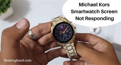 michael kors watch won't turn off|Michael Kors Smartwatch Screen Not Responding: .